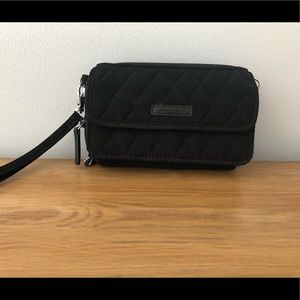 Vera Bradley black wallet wristlet